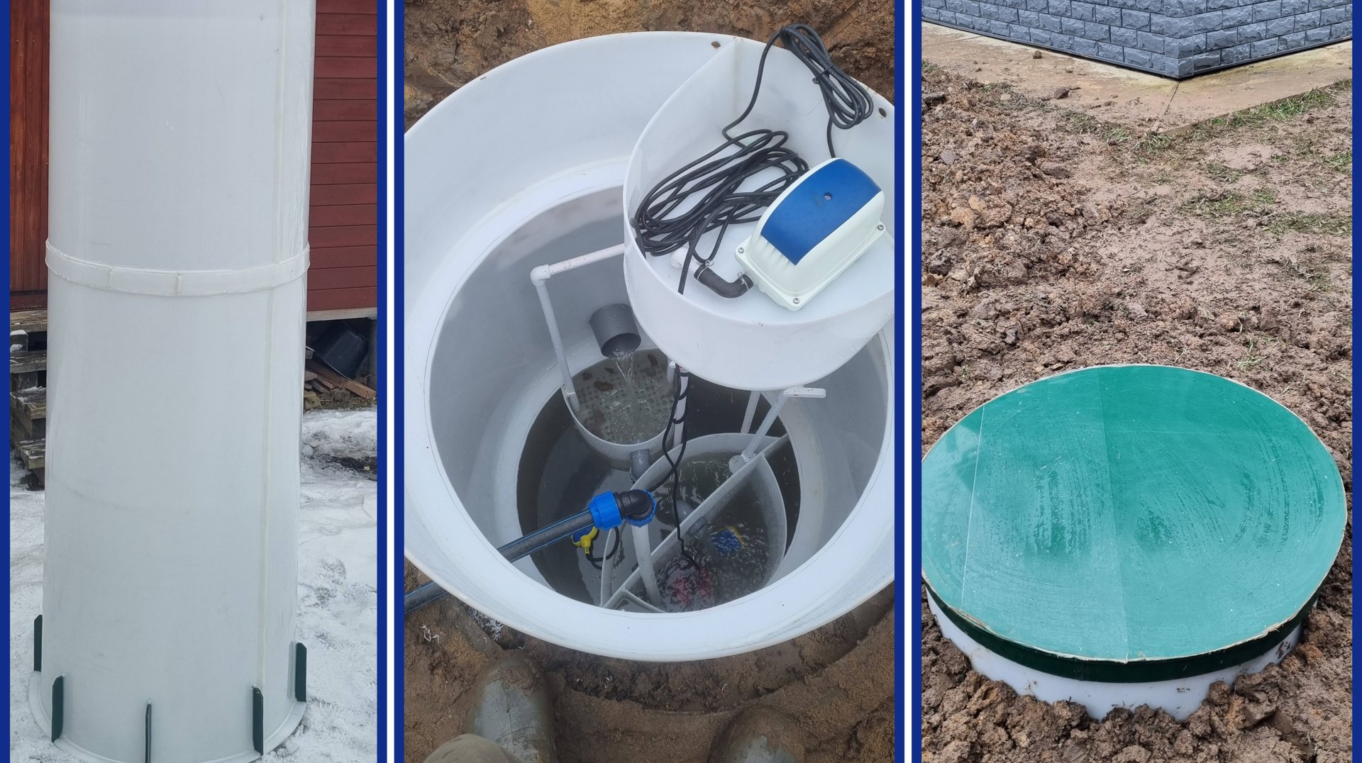 Модернизация, переделка септика из бетонных колец. Вставка Модуль Посейдон для переделки септика. смотреть онлайн