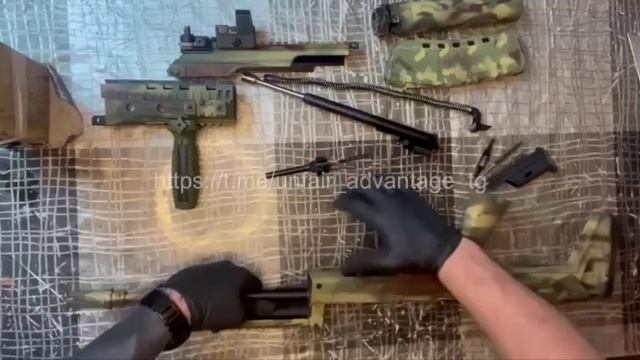 Неполная разборка нового автомата АК-12К, поступающего в войска