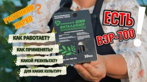 Улучшаем завязываемость и повышаем урожайность овощных. ВИТАЛАЙЗЕР - помощник в летнем саду.