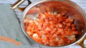 Гречка с помидорами