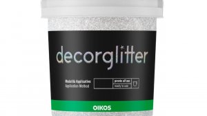 OIKOS DECORGLITTER декоративная добавка. Инструкция по нанесению