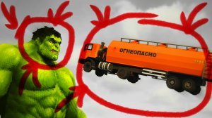 ХАЛК vs МАШИНКИ: КТО ПОБЕДИТ? 🚗💪 Смешной мультик для детей с крутыми битвами!