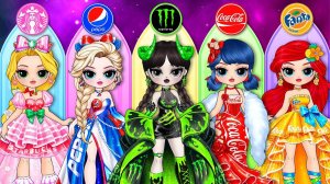 Что, если бы Эльза и Ариэль надели наряды на вампирскую тематику, Новый дизайн одежды для принцесс Д