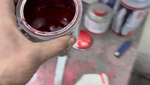 Покраска капота через тюль.