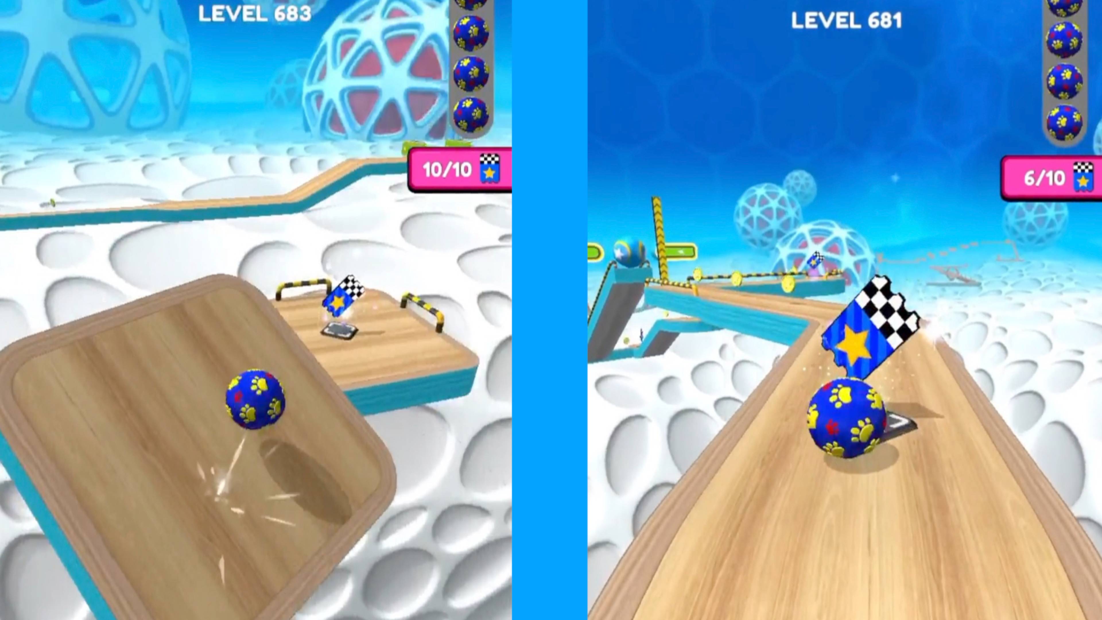 Going balls All Levels Gameplay IOS Android Going Balls Level 681 to 684 Race Banana frenzy
