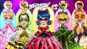 Чудесное преображение принцессы в виде божьей коровки! Лучшие модные бумажные куклы своими руками