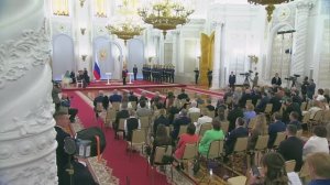 Вручение медалей Героя Труда и Государственных премий