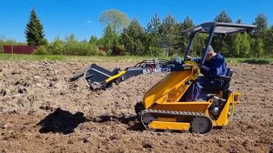 Фрезеруем целину. Баумех. Мини мини погрузчик.