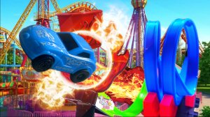 Крутые горки, мультфильмы про машинки 🚗🚕🚙