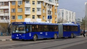 Поездка на автобусе ЛиАЗ-6213.22 № 15441 Маршрут № 210 Москва.