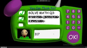 как ответить на третий вопрос в игре балди ?