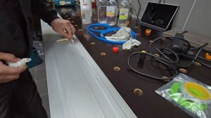 Переклейка ленты скольжения на шине для пилы, как уда