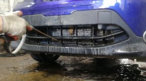 Мойка радиаторов паром Nissan Qashqai J11 без разбора бампера