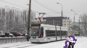 Поездка на трамвае 71-414 УВЗ Pesa № 3548 Маршрут № 10 Москва