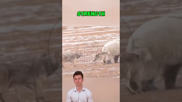m_TpOEVsUBI - Arctic King： When Wolves Challenged a Polar Bear #shorts #animals #facts