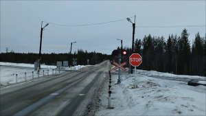 Железнодорожный переезд РЖД звук сигнализации/Russian Rail