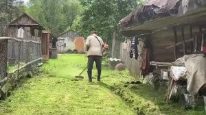 Сенокос в деревне летом!