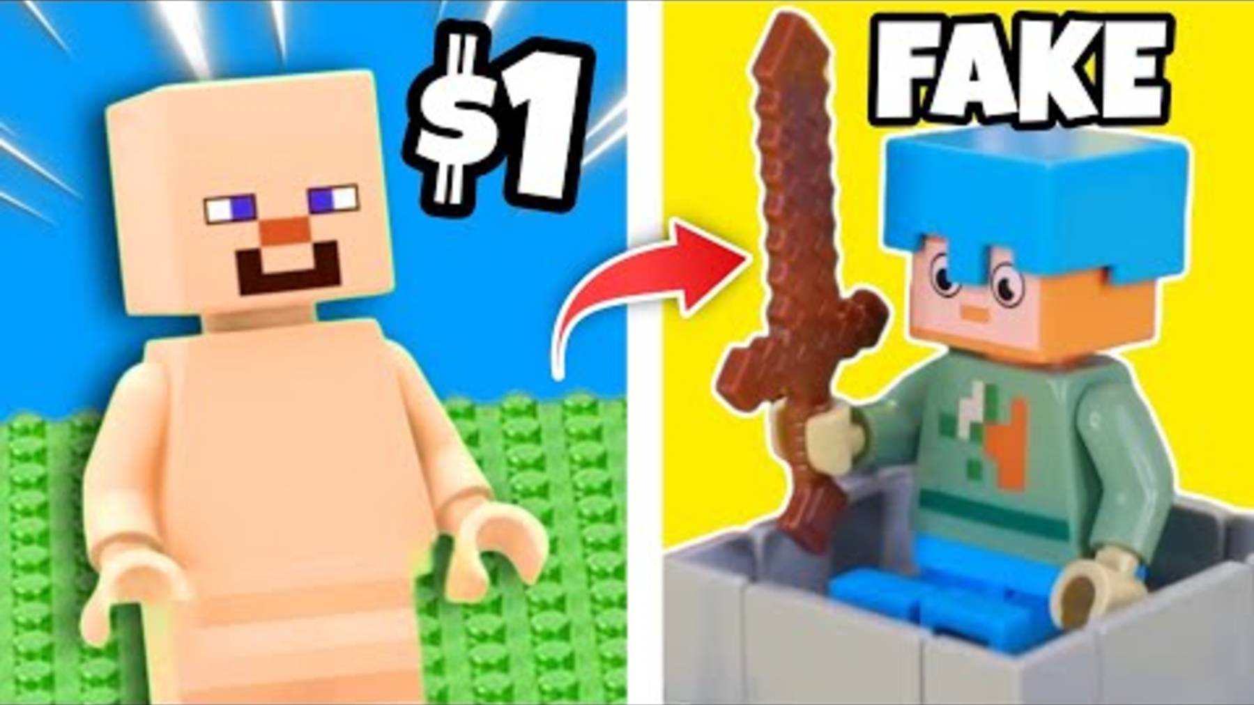 Распаковка минифигурок LEGO MINECRAFT...