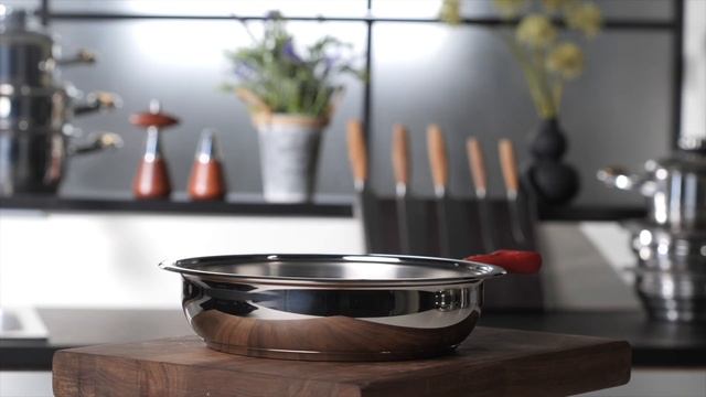 Сковорода Zepter, объем 2,5 л с красной ручкой из бакелита ? смотреть онлайн