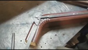 Как изготовить гофроколено прямоугольное сечения за 12 секунд?
