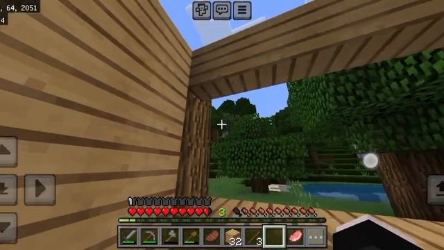 выживание в майнкрафт 2 день(постройка дома) смотреть онлайн