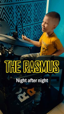 🥁 7-летний БАРАБАНЩИК сыграл THE RASMUS - Night after night | Кавер от VadimVSDrums  #cover #кавер