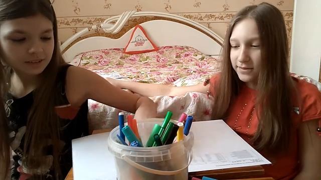 3 маркера/ челлендж/ сложные картинки! смотреть онлайн