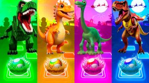 Динозавры - Мультики про Динозавров | МУЛЬТФИЛЬМЫ ДИНОЗАВРЫ в Tiles Hop 60 серия