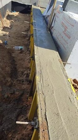 Заливка и демонтаж щитовидной опалубки/Строительство #construction #строительство #diy
