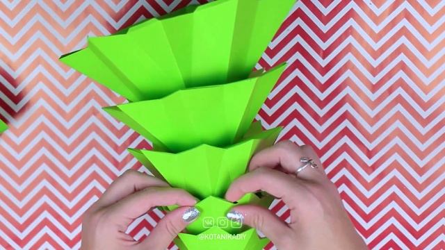 Елка из бумаги | Развертка Елки | ПАПЕРКРАФТ | @KotanikaDIY смотреть онлайн