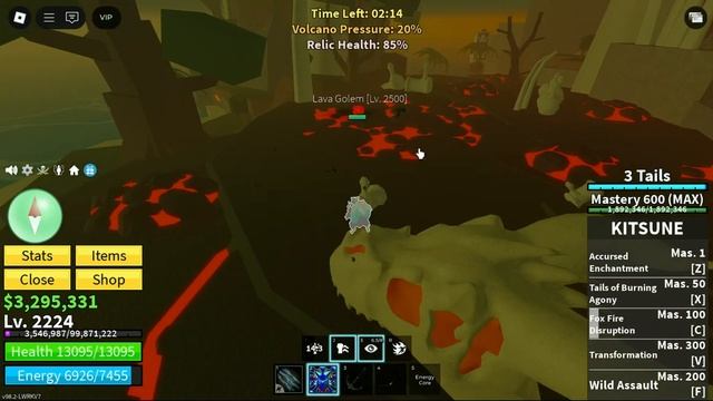 Закрываем ВУЛКАН вдвоем с Ти-Рексом в БЛОКС ФРУКТ!/Roblox. смотреть онлайн