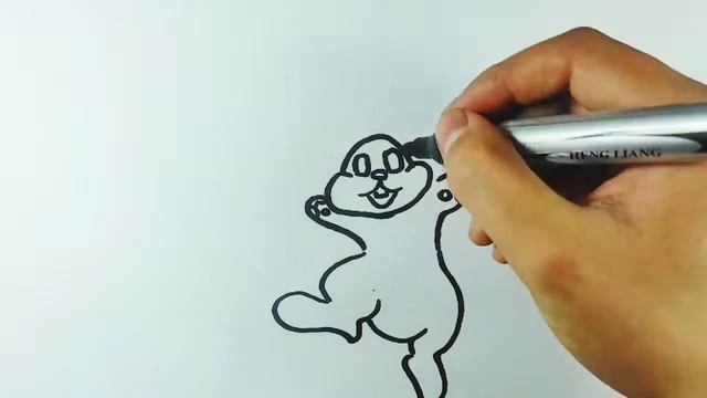 How To Draw a Rabbit For Kids | Как нарисовать Зайчик | Bolalar uchun Quyon rasm смотреть онлайн