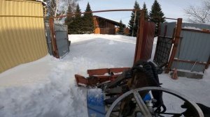 испытания самодельного мини погрузчика и небольшие о?