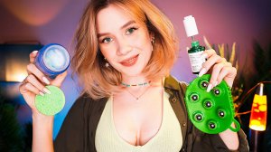 АСМР ПОЗАБОЧУСЬ О ТЕБЕ ПОСЛЕ ТРУДНОГО ДНЯ 🤤 Уход и Массаж Лица, Ушек, Шеи и Плеч asmr sleep care