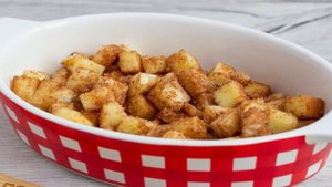 Жареный ананас с мороженым