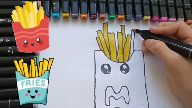 Drawing for children fries | Как можно картофель фри. смотреть онлайн