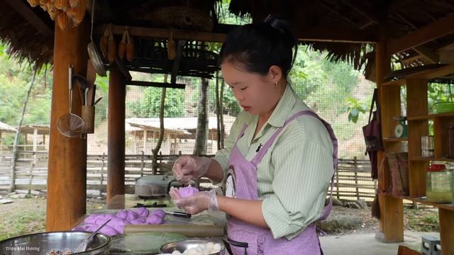 Recipe for Making Delicious Dumplings From Bird Eggs, Mushrooms and Meat .Trieu Mai Huong