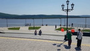 Комсомольск-на-Амуре 12 июня 2025г От драматического театра к центральной части набережной