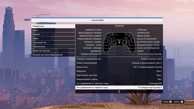 Grand Theft Auto V  Как настроить тип управления от первого ли