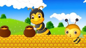 Пчелка ЖУ-ЖУ-ЖУ, мульт-песенка, видео для детей. Наше вс