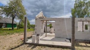 Дом из газоблока.Обзор/ Строительство #construction #строительство #diy