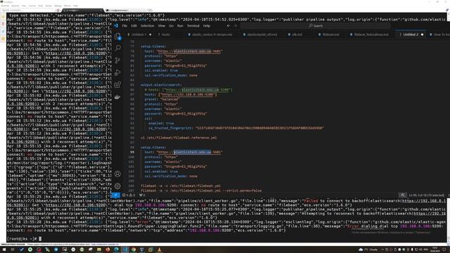 Установка Filebeat [ отправляет данные журнала в Elasticsearch и?