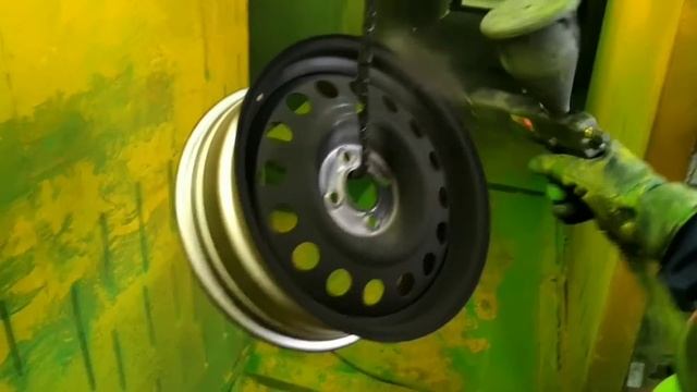 Полимерная-порошковая окраска диски R16 "Vesta" смотреть онлайн