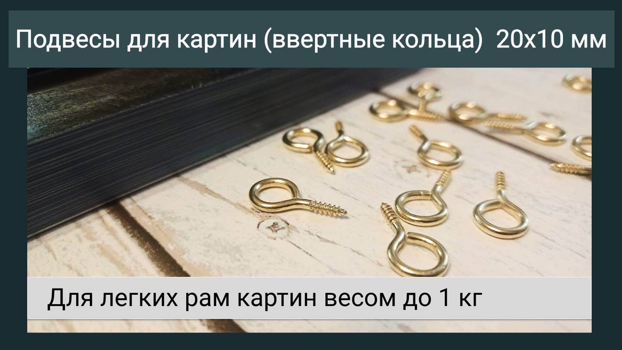 Крепления для картин ввертные кольца 20 мм  Обзор