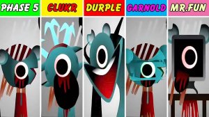 Фаза 5, Но Все - Дюрпл Против Клукра, Гарнольд Против Мистера Веселья В Incredibox Sprunki.