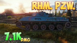 Rhm. Pzw. - 4 Фрагов 7.1K Урона - Шустрый! - Мир Танков