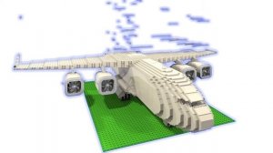 Вместе собираем грузовой самолет из кубиков Лего и изучаем цвета