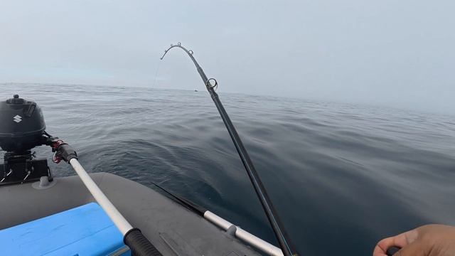 Морская рыбалка в японском море, троллинг на маленькой лодочке п. Рудная Пристань13.06.2025