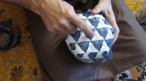 Корзина (гексагональное плетение) заполнение ТРЕУГОЛЬНИКИ.