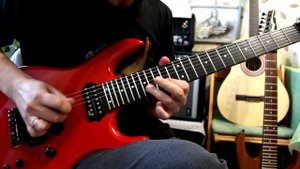 Играю соляки из нового трека! Carvin DC727/ARB Through axis pickups